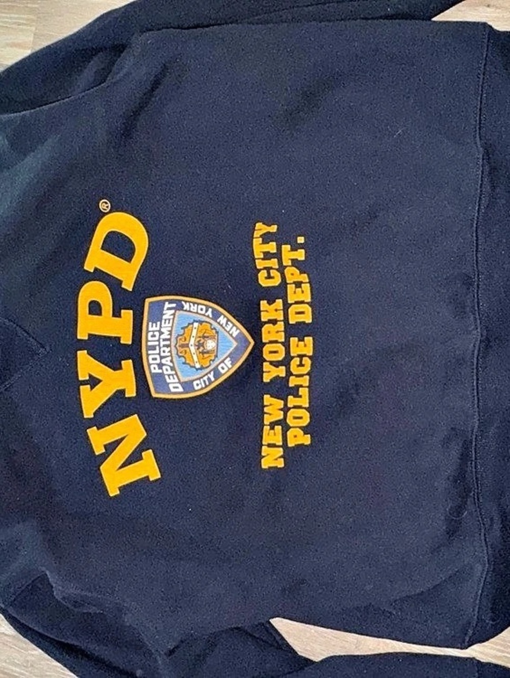 NYPD Officially Licensed Navy Crewneck Sweatshirt Blue